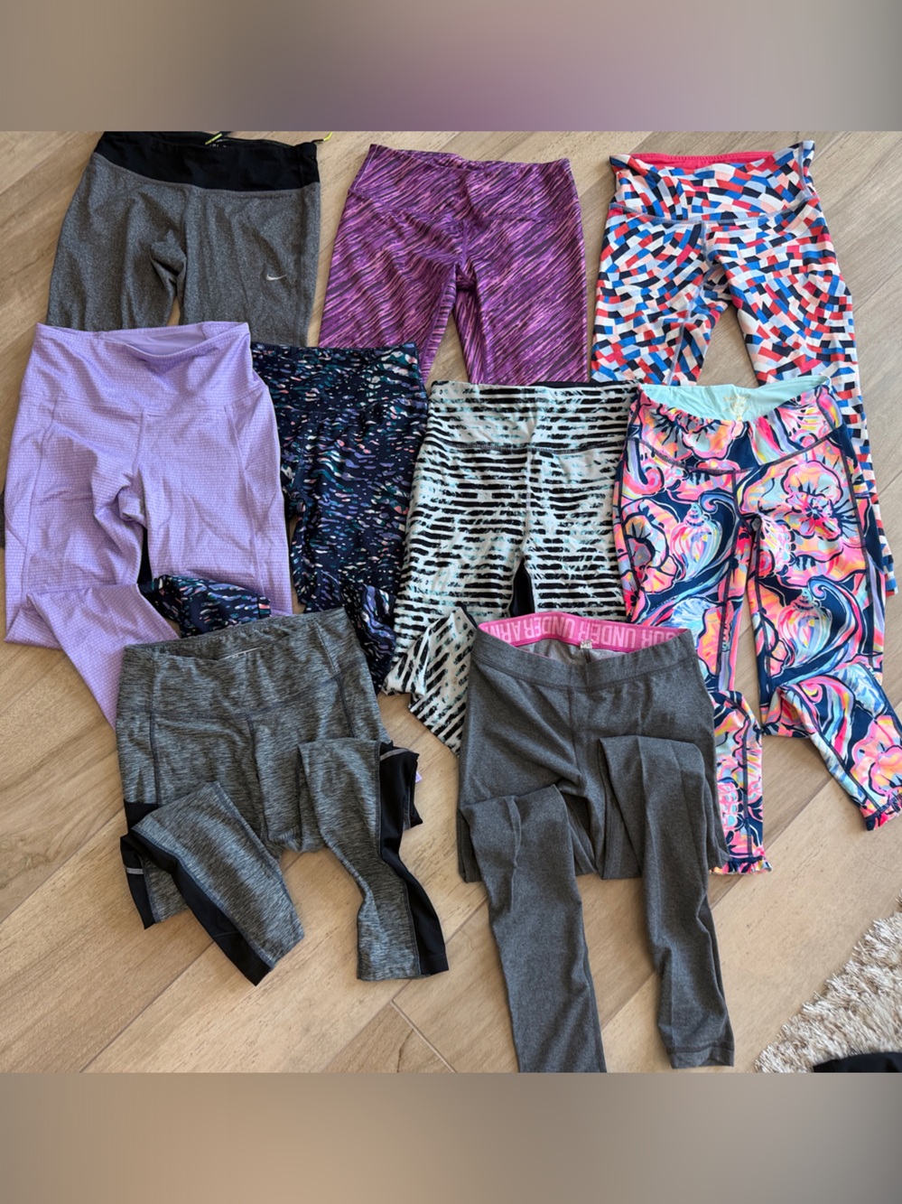Lilly Pulitzer Multicolor Floral & Patterned Athletic Leggings Lot